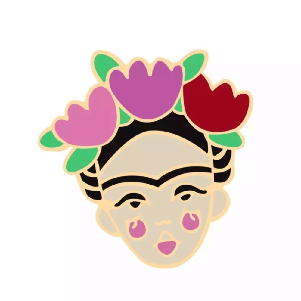 🎉 New Frida Kahlo Enamel Brooch Pin - Picture 2 of 4